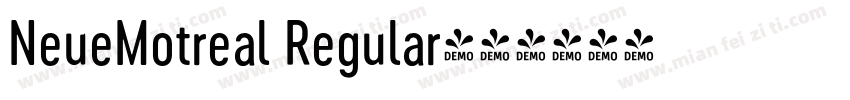 NeueMotreal Regular字体转换